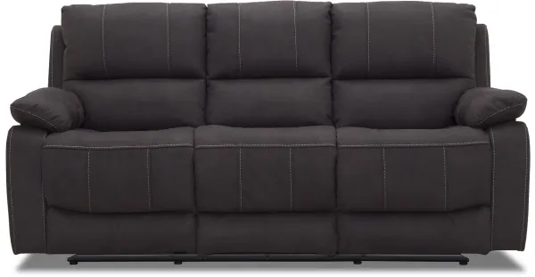 HAGA Texas 3 pers. recliner sofa - gråt stof